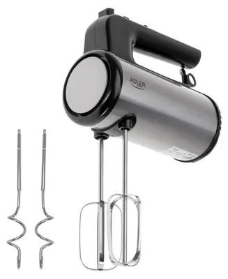 Zdjęcie produktu dla Adler Hand mixer | AD 4232 | Hand Mixer | 900 W | Number of speeds 5 | Turbo mode | Black/Stainless Steel