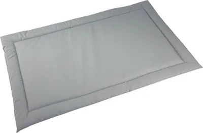Zdjęcie produktu dla Wodoodporne legowisko dla psa rozmiar 120x75 cm – trwałe, łatwoczyszczące, codura, mata dla małych, średnich i dużych psów, do domu i na zewnątrz – kolor jasny popiel