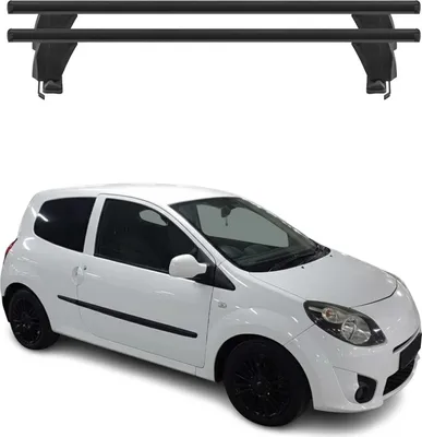 Image de Menabo Barres de toit Transversales pour Renault Twingo II 2007-2013 Alu Noir