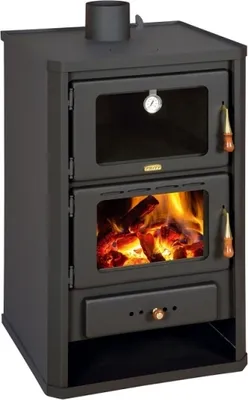 Produktbild von EEK A Kaminofen mit Backfach + Herdplatte Prity FG – 14kW + BIMSCHV II