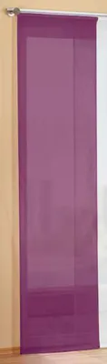 Produktbild von Preisgünstiger Flächenvorhang Schiebegardine, transparent, unifarben, mit Zubehör, 245x60, Brombeere, 85589