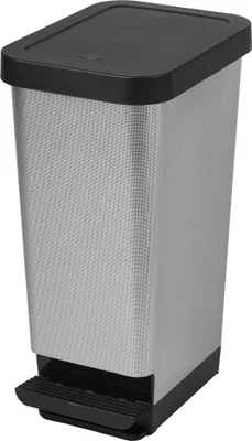 Produktbild von CEP Tret-Abfalleimer ROSSIGNOL 45 Liter Carbon Muster