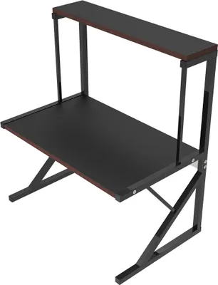Produktbild von 2 Ebenen Mikrowellenregal Küchenregal Küchenarbeitsplatten Organizer 65x54x30cm Schwarz