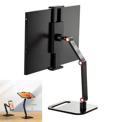 Produktbild von Tragbarer Monitorständer  – Für 6-17,3 Zoll Displays & 12,9 Zoll Tablets, verstellbarer Desktop Ständer