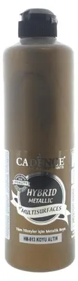 Produktbild von Cadence Acrylfarbe metallic dunkelgold 500 ml - Hybridfarbe