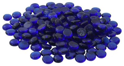 Obrázek produktu pro Skleněné kuličky, kobaltově modré, velikost 17-19 mm