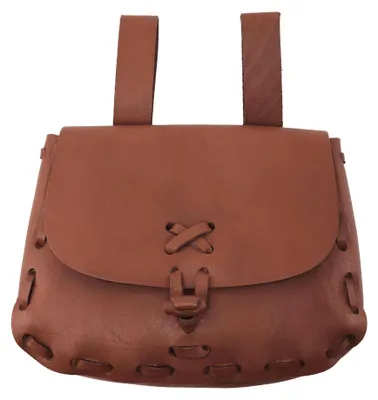 Produktbild von Mittelalter Tasche braun mit Flechtnaht