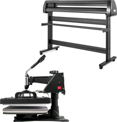 Produktbild von SucceBuy 38x30cm Heißpresse Maschine 5-in-1 Transferpresse und 1350mm Vinyl Schneideplotter Desktopgerät