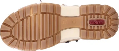 Produktbild von Rieker Damen Winterboot Stiefelette Warmfutter Schnürung X8647, Größe:39 EU, Farbe:Beige