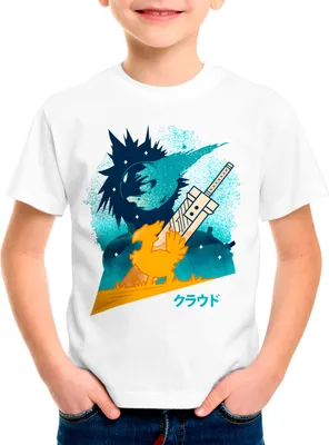 Produktbild von style3 Cloud Meteor Kinder T-Shirt anime cloud chocobo sephiroth