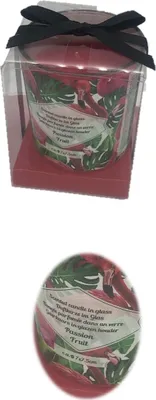 Produktbild von Duftkerze mit Passion Fruit Duft im Glas, Höhe 8 cm, auch als Windlicht nutzbar