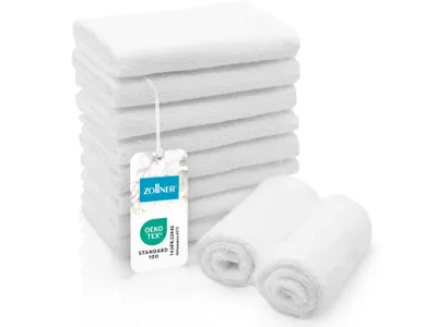 Produktbild von Seiftücher 10er Set, Baumwolle, 30x30 cm, weiß