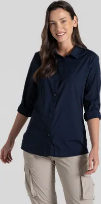 Immagine prodotto di Craghoppers Freeda NosiLife - Camicia a maniche lunghe da donna, taglia:40, colore:Blu Navy