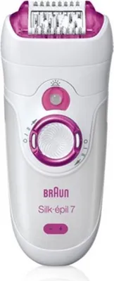 Produktbild von Braun Silk-épil 7 7175, Pink, Weiß, 40 Pinzette, Eingebaut, 1 h, 40 min