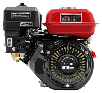 Image de Moteur à essence pour appareils de jardin – Moteur monocylindre à quatre temps, refroidissement par air – 7,5 chevaux – 4 kW – 212 cm³ – 12 Nm