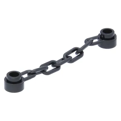 A black LEGO chain with two connectors.