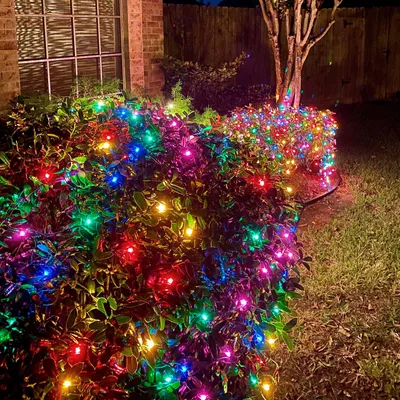 Obrázok produktu pre LED svetelný reťazec ISOISL, sieťový, 3x2 m, 200 LED, farebný, IP44, 8 režimov s pamäťou, vhodný na vonkajšie použitie, Vianoce