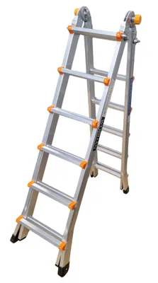 Obrázok produktu pre WORHAN rebrík 562 cm hliníkový teleskopický rebrík skladací rebrík rýchly kĺbový systém oporný rebrík výsuvný rebrík univerzálny multifunkčný rebrík L6H