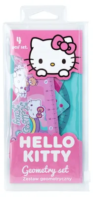 Immagine prodotto di Set di forme geometriche Hello Kitty rosa, 4 pezzi