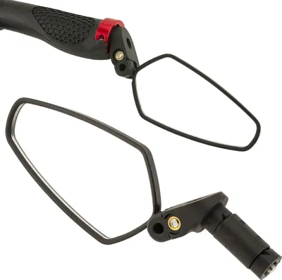 Produktbild von MidGard Fahrradspiegel, eBike Rückspiegel, Einschraubspiegel für Fahrrad-Lenkerenden, geeignet für Mountainbike, Rennräder, e-Bike usw (1 Stück)