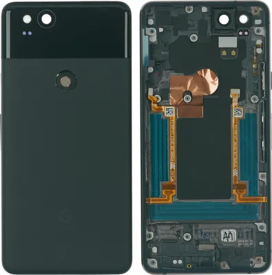 Produktbild von Gehäuse Rückseite für Google Pixel 2, Schwarz