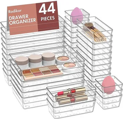 Image de Lot de 44 rangements, pour le bureau, la cuisine et la salle de bain