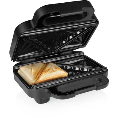 Produktbild von Princess 01.127007.01.001 Sandwich Maker, Schwarz, Kunststoff, 1 m, 220 x 110 mm, 800 W, 220 - 240 V