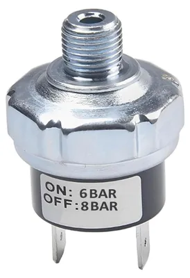 Obrázok produktu pre Tlakový spínač pre vzduchové kompresory 6-8 bar, 1/8 palca NPT, oceľ, pre kompresor