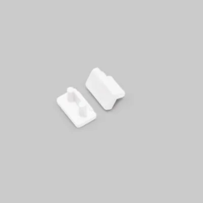 Produktbild von Endkappen 2er Set für Aufbauprofil mini Typ A Weiß