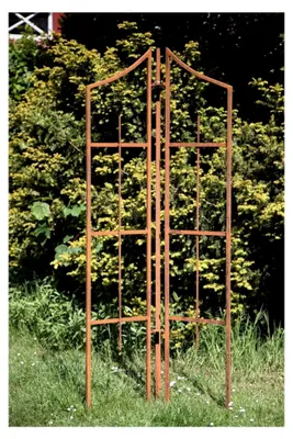 Produktbild von Metall-Rankhilfe 3-teilig, Höhe: 188 cm, Rankgitter Edelrost