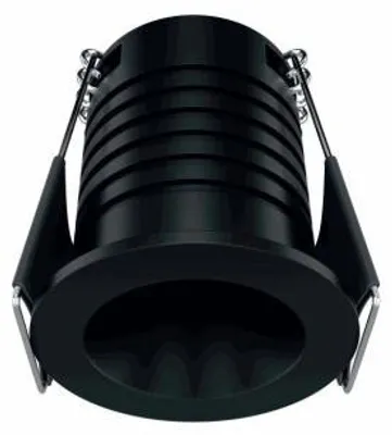 Zdjęcie produktu dla Nano Pulsar R Recessed - 3,5W, wpuszczany reflektor wewnętrzny, wiązka światła 30°, matowa czerń, reflektor punktowy, 35 mm, 2700K - Beneito & Faure