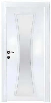 Immagine prodotto di Porta bianca con inserto in vetro Eleganti porte a pannelli per case e appartamenti