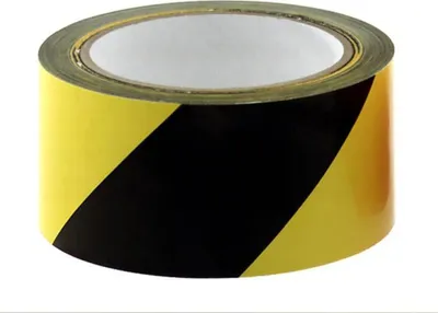 Produktbild von Conacord Warnband 66 m x 50 mm selbstklebend schwarz/gelb