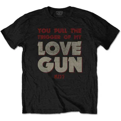 Immagine prodotto di KISS - Maglietta media da uomo Pull The Trigger - Nero