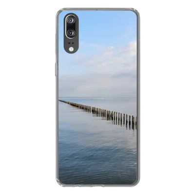 Produktbild von MuchoWow® Handyhülle Schutzhülle Hülle für Huawei P20 Nordsee - Wolken - Wasser Silikon Softcase Handy Hülle - Hardcover