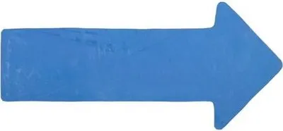 Immagine prodotto di Marcatore per pavimenti a freccia blu confezione da 1