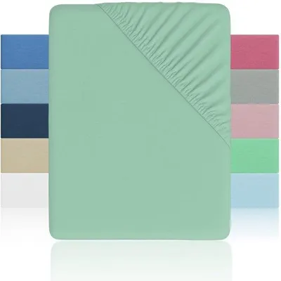 Imagen del producto de Sábana bajera de microfibra transpirable y suave de Unyqoos® – para colchones de 190–200 cm, con una altura de hasta 28 cm, con goma elástica en todo el perímetro, fácil de cuidar, disponible en varios colores