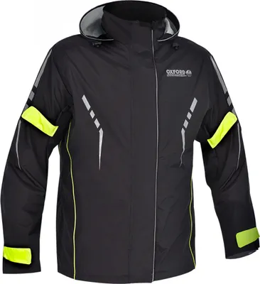 Obrázek produktu pro Bunda do deště na motorku Oxford Stormseal, černá/neonová, S