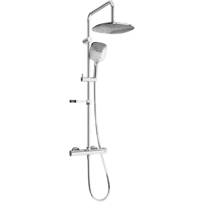 Obrázok produktu pre Mexen KX17 stenová sprchová súprava s dažďovými tryskami a termostatickou batériou, chrómová - 771501791-00