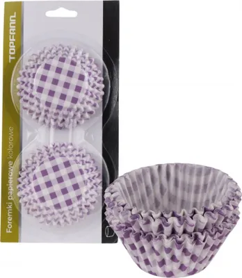 Produktbild von Muffinförmchen aus Papier 4x8 cm bunt gemischt Set mit 60 Stück