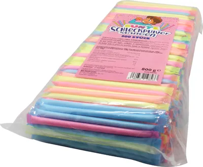 Produktbild von Bunte Schleckpulverstangen 500er