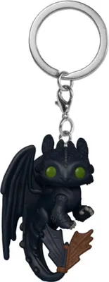 Obrázok produktu pre Dráčikovia: Jednoduché ovládanie! Vinylový prívesok na kľúčenku, 4 cm, zobrazujúci postavičku Toothless. Balenie (12 kusov)