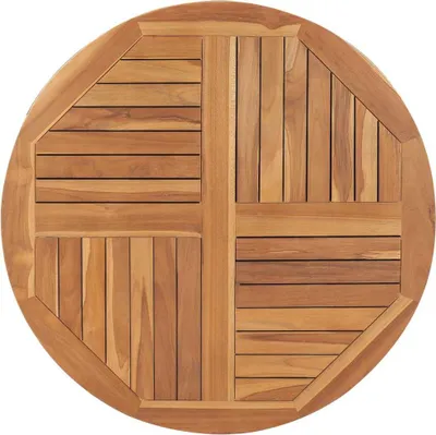 Produktbild von vidaXL Tischplatte Massivholz Teak Rund 2,5 cm 90 cm