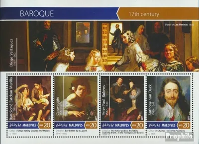 Produktbild von Briefmarken Malediven 2015 Mi 5951-5954 Kleinbogen (kompl. Ausg.) postfrisch Barock