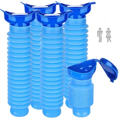 Imagen del producto de Omgoods - Juego de 5 mini orinales reutilizables para uso portátil
