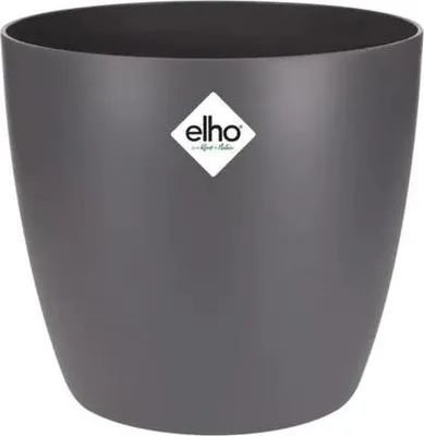Productafbeelding van plantpot Brüssel Rund Anthrazit Ø18cm bloempot van recyceltem decoratie sierpot