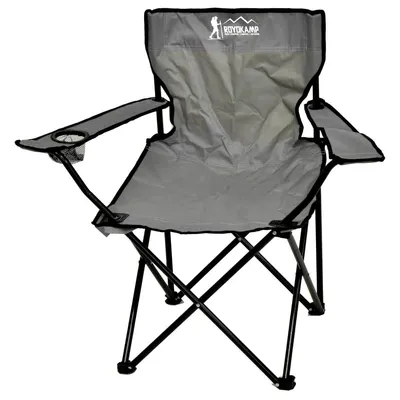 Zdjęcie produktu dla Krzesło Kempingowe Szare Krzesło Składane 50X50X80Cm Enero Camp