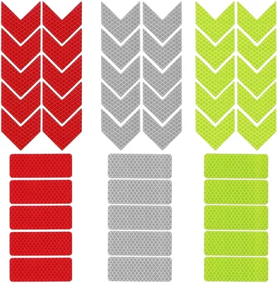 Productafbeelding van Reflecterende stickers - 60 stuks - 3 kleuren