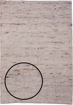 Produktbild von Handgewebter Beige Teppich 090 x 060cm Bettvorleger Beidseitig Carpet Rug Tapis