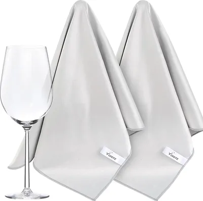 Produktbild von VIVOTE Mikrofaser Glaspoliertuch, Reinigungstücher für Glas, Linsen, Weingläser, Edelstahl, Schmuck, 51x70cm
